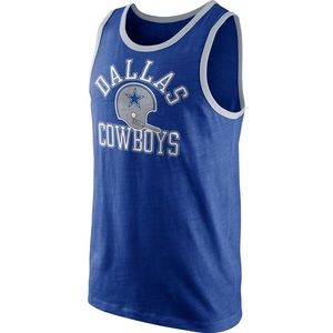 Mens Dallas Cowboys Nike Navy Blue Rewind Tank Top